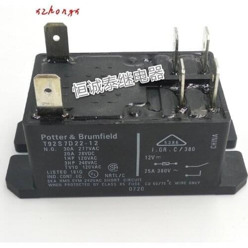 New T92S7D22-12 inlet 30A/250VAC92S7D22-12 relay 12VDC