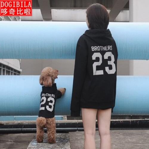 Dog clothes autumn winter human and pet dog hoodies french bulldog poodle corgi chihuahua for small dogs Cat puppy dog costume