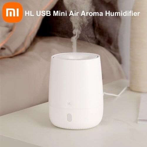 HL Portable USB Mini Air Aromatherapy Diffuser Humidifier Quiet Aroma Silent Mist Maker 7 Light Color For Home Office