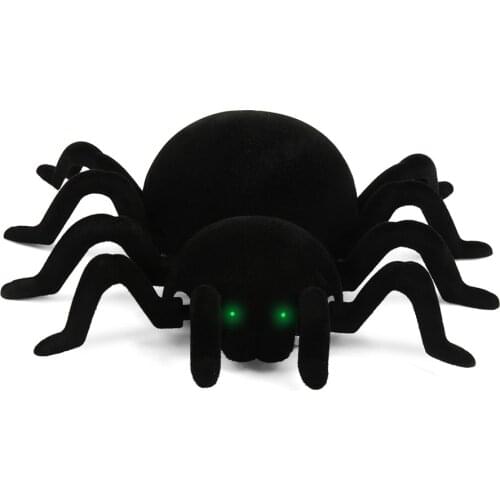 RC Spider Radio Control Simulation rc Animals Furry Tarantula Electronic Spiders Toy Children Kids Gifts