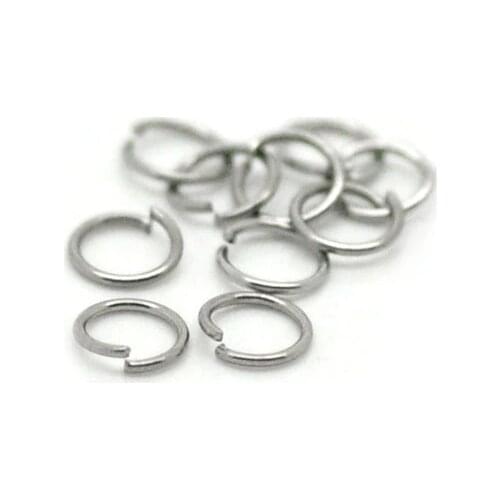 DoreenBeads Stainless Steel Opened Jump Rings Round silver color 3.5mm( 1/8") Dia, 150 Pieces Hot new