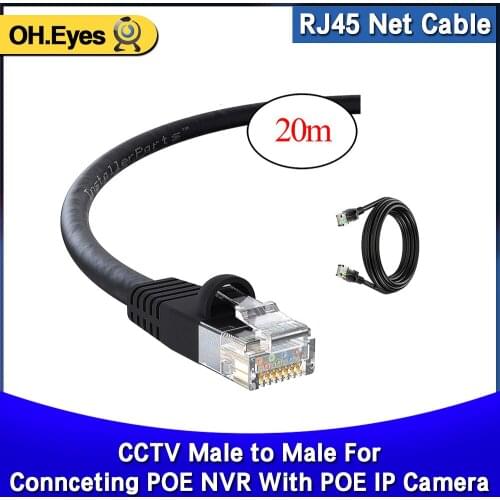 RJ45 Ethernet Cord CAT5 Rj45 cable 20M 65ft Ethernet Internet Lan Network Cable Special use for CCTV security equipment