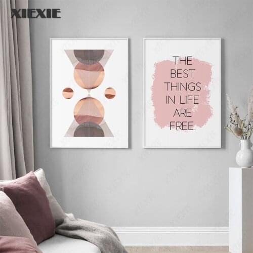 Modern Geometric Poster and Prints Motivational Quote Wall Art Modular Pictures Canvas Painting for Living Room Home Decoration