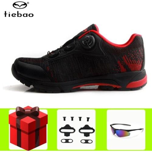 Tiebao Leisure Sapatilha Ciclismo Mtb Cycling Shoes Women Sneakers Men Mountain Bike Professional Ultralight Sport Shoes