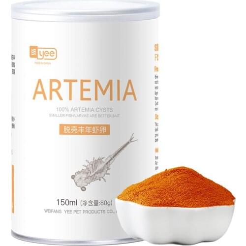 YEE Brine Shrimp egg artemia shelling egg baby fish food feed aquarium tropical fish salty fish Hatchable Shrimp eggs