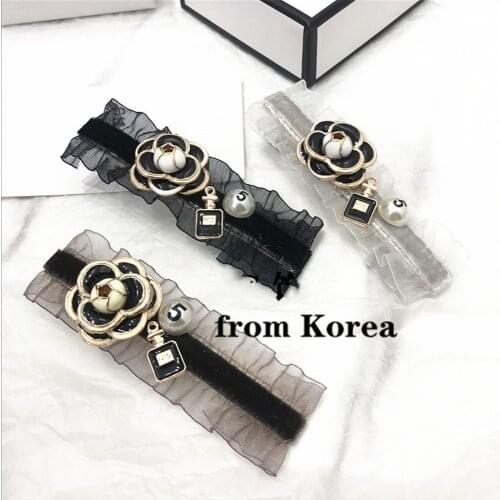 Hair Clip Hairpin For Women Girl Camellia Flower Floral Pearl Yarn 5 Korean Handmade Fashion Head Accessories Mujer Wholesale