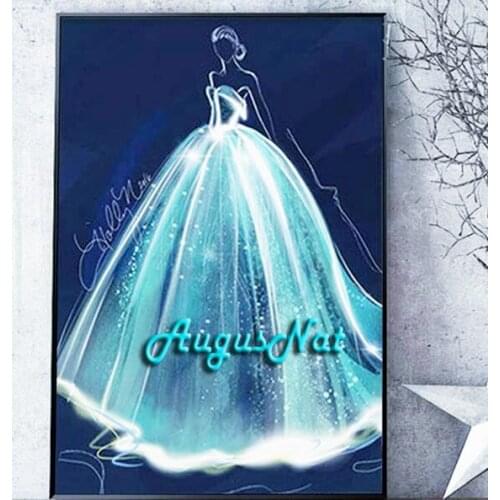 Woman diamond painting full square wedding dress wall art diamond dotz lady diamond drawing stickers girl mosaic pasted picture