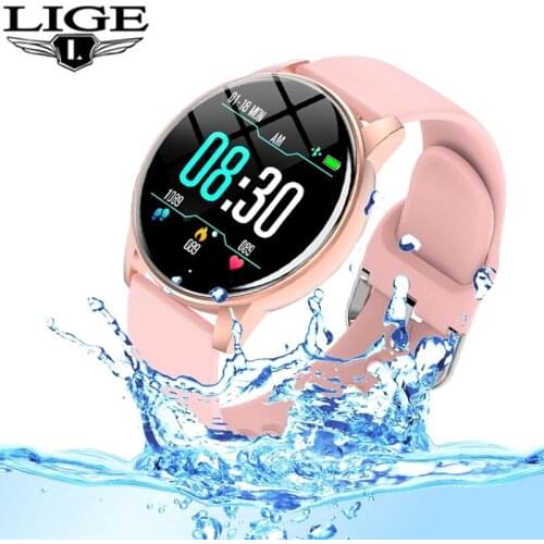 Women Smart Watch Real-time Weather Forecast Activity Tracker Heart Rate Monitor Sports Ladies Smart Watch Men For Android IOS