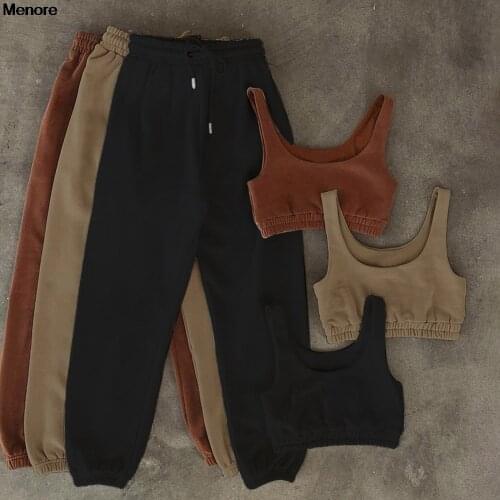 Women fitness tracksuit 2 pieces set slim crop top + padded sporting leggings active wear outfits skinny stretch outwear