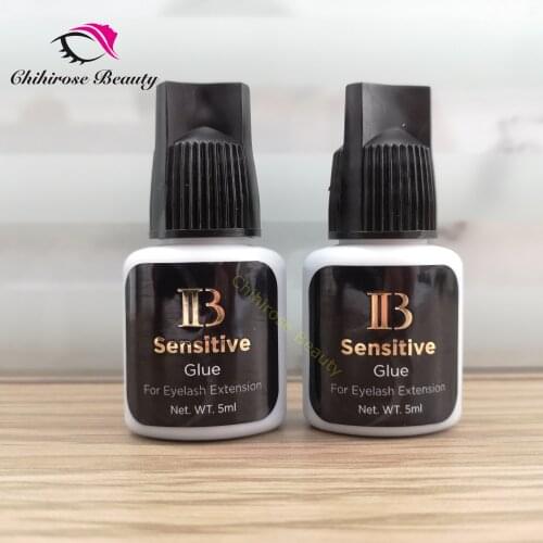 Korea ibeauty 10 bottles/lot IB glue Sensitive Glue fast drying Individual eyelash extensions glue black cap 5ml/bottle