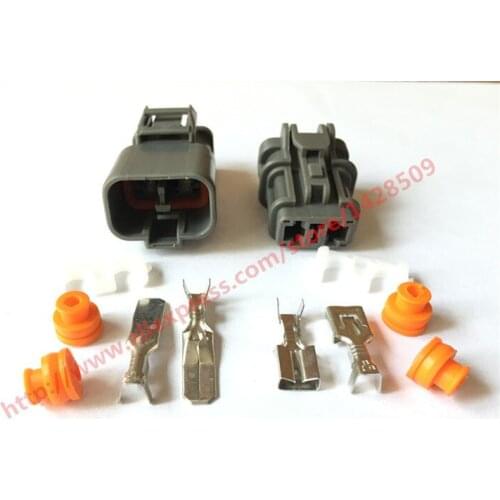 10 Set Female Male Kit Auto 2 Pin Electrical Plug Cable Pin Header Connector 7123-6423-30