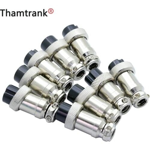 100pcs/lot GX16 Aviation Plug Jack Male & Female 2 3 4 5 6 7 8 9 10Pin 16mm L70-78 Circular Socket Panel XLR Wire Connector