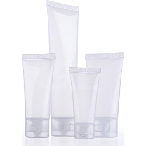 15g 30g 50g 100g Empty Squeezed Soft Tube Container Sample Cosmetics Plastic Soft Hose For Lotion Shampoo Shower Gel Travel