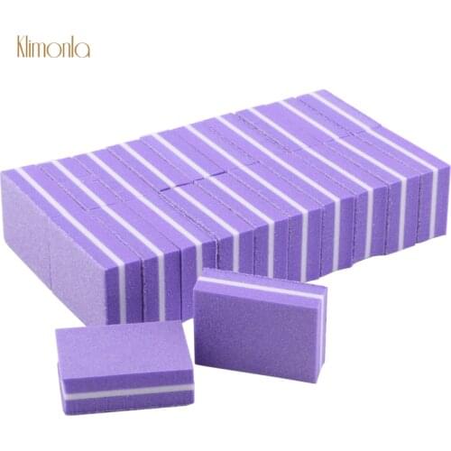 20pcs/lot Purple Sponge Mini Nail Files Buffing Block Nail Buffer File For UV Gel Nail Polish Sanding Manicure Pedicure Tools