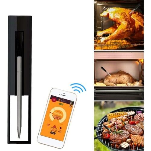 2021 Wireless Meat Food Steak Thermometer for Oven BBQ Smoker Rotisserie Kitchen Smart Digital Bluetooth Barbecue Accessories