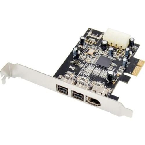 PCI Express 3 Port Video Capture Expansion Card Firewire XIO2213AZAY Chipset 1394B 1394A PCIe 1.1 X1 Card