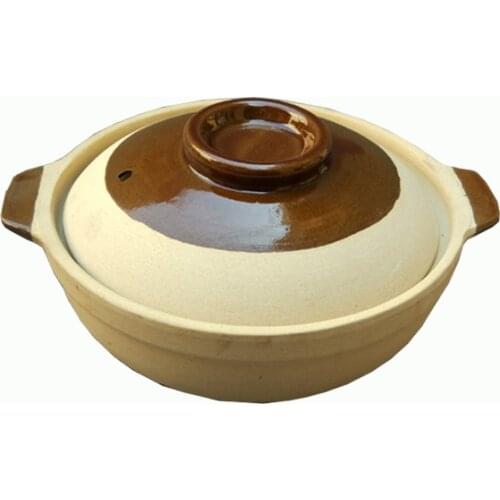 Ceramic Soup Pot Casserole Cooking Stew Pot Simple Casserole Heat Resistant Cookware Panela Rosa Kitchen Accessories DI50SG