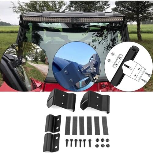 For Polaris 2017-2021 Ranger XP1000 Pro-Fit Cage Mounting Bracket Fit 50 52 Inches Curved / Straight LED Light Bar Powder Coated