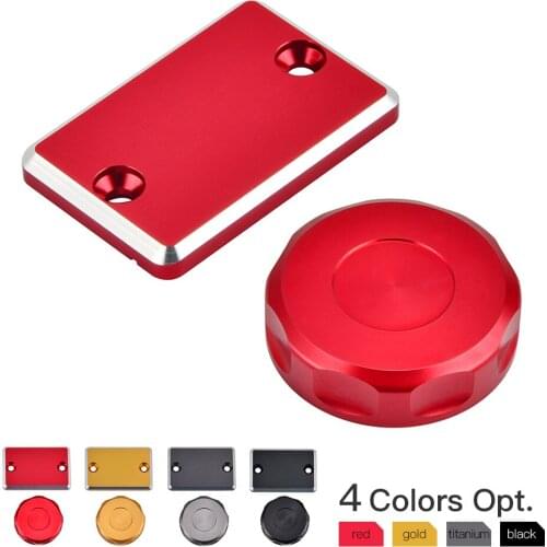 NICECNC Front Rear Brake Master Cylinder Reservoir Covers Caps For Honda CB400 F CB 400F CB400F 1989-1990 CBR600RR 2007-2018