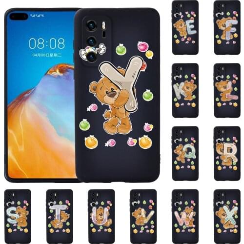 Soft Silicone Phone Case for Huawei P20/P20 Pro/P30 Pro/P30 Plus/P30 LITE/P40/P40 Pro Bear Series Pattern Anti-drop Cover