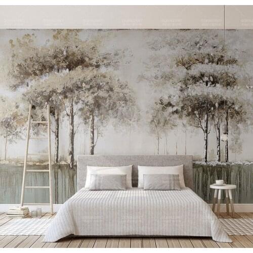 3D Wall Wallpaper For Walls Hand-painted 8D wall stickers for living room Wallpaper paper mural 3d tree photo Wall Mural