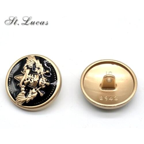 New fashion decorative button high quality gold army military star sewing buttons for shirt overcoat garment ccessories DIY