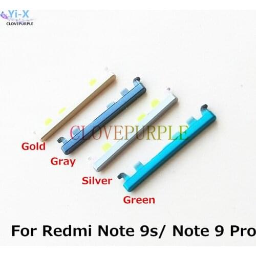 New Side Button Keys Power & Volume Buttons Replacement Parts For Xiaomi Redmi Note 9 Pro 9S