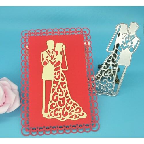 A couple, Valentines Day, a couple, love metal cutting mold, scrapbook, paper gift card, DIY decorative molding template