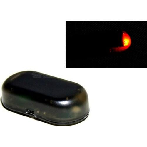 Fake Solar Car Alarm Led Light Security System Warning Theft Flash Red Rechargeable Battery with USB