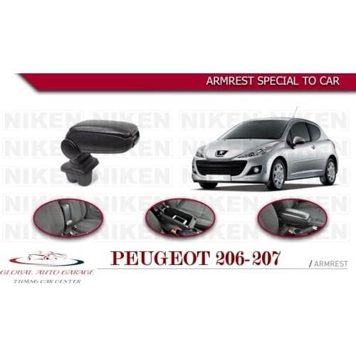 For Peugeot 206 207 Armrest Car Accessories Storage Box Easy Install Universal Cup Holder Interior Auto Charging USB Sport