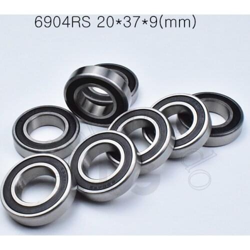 6904RS 20*37*9(mm) 10piece bearing 6904 6904RS chrome steel bearing Rubber sealed bearing Thin wall bearing