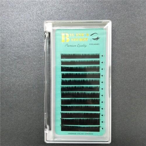 Mixed Size Top quality 0.07mm C B D L Curl individual mink eyelash extensions in different length free shipping