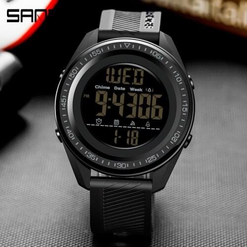 SANDA Top Brand Fashion Sport Mens Watches Multifunction Waterproof Digital Watch Waterproof Casual Men Wristwatch Clock 6013