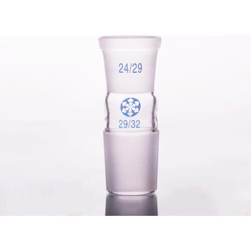 Borosilicate Glass Joint,Female 24/29,Male 29/32,Glass reducing Adapter,A type connector