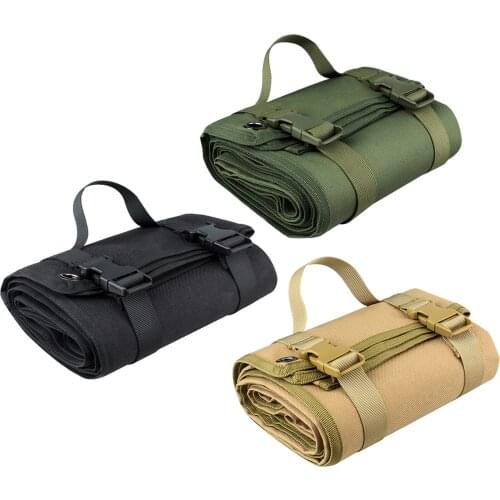Outdoor Tactical Shooting Mat Waterproof Hunting Mat Roll-up Non-Slip 900D nylon Camping Foldable Pad Cloth for Hunting