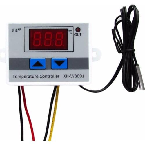 Temperature Controller 220V Digital LED Temperature Controller 10A Thermostat Control Switch Probe Hot