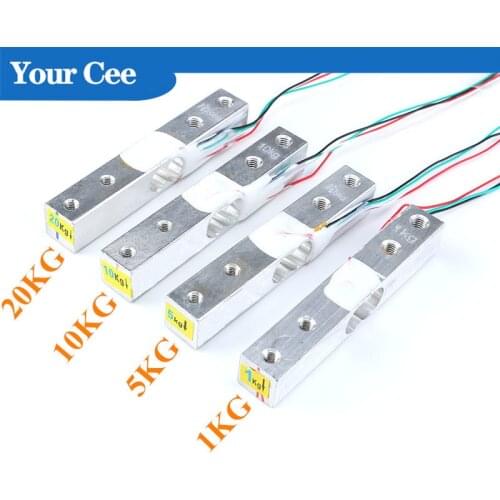 Weight Pressure Sensor Aluminum Alloy Small Range Diy Electronic Scale Sensor 1KG 5KG 10KG 20KG HX711 Module Kit Load Cell
