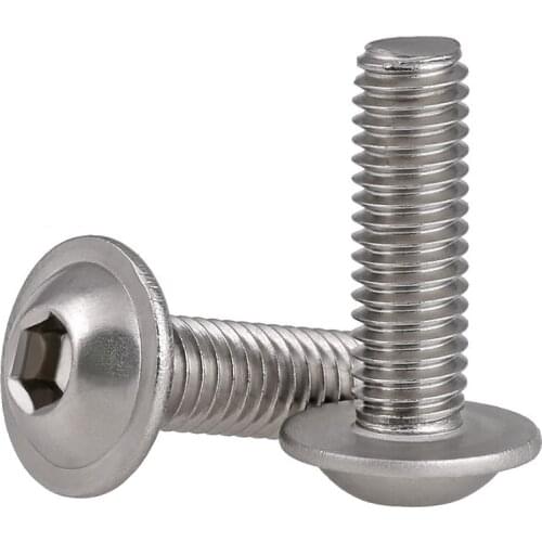20Pcs M3 M4 M5 M6 304 Stainless Steel Hexagon Socket Button Head Screws With Collar Bolt