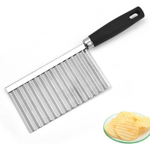Stainless Steel Wavy Potato Chips Shredder Potato Chips Cutter Blade Household Kitchen Gadgets Wholesale