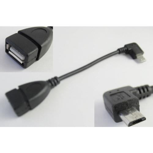 10pcs Black Micro 5 pin USB Male to USB 2.0 Female Host OTG Data Adapter Cable F Nexus 7