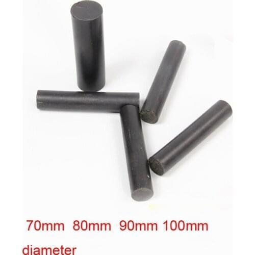 10cm black polytef polytetrafluoroethylene rod black ptfe shaft F4 stick Graphite filled rod 70mm 80mm 90mm 100mm