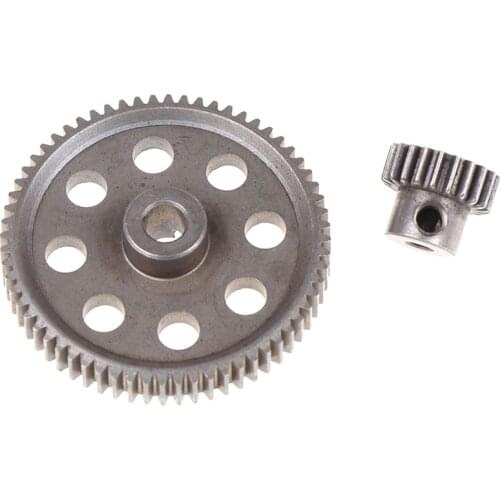 2pcs (21t+64t) 11184 11181 differential metal main gear 64t motor gear 21t