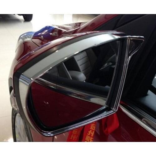 2 Pcs Door Side Rearview Mirror Eyebrow Decorative Frame Sticker Cover Trims For Ford Kuga 2017 Car Styling Auto Accessories