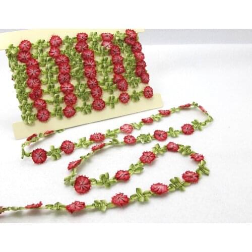 2 Yards 1/2 Inch Woven Rococo Ribbon Trim|Decorative Floral Ribbon|Scrapbook Materials|Clothing|Decor|Craft Supplies