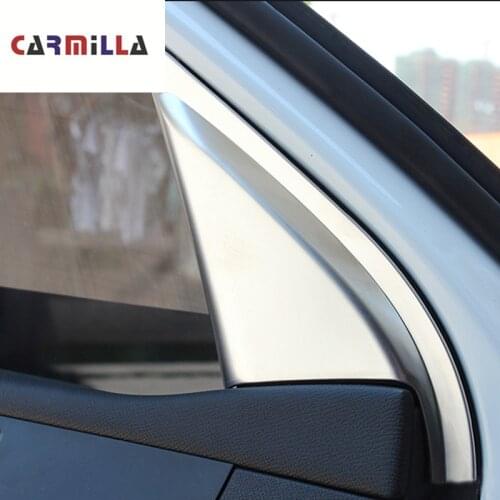 ABS Chrome A Column Front Door Audio Circle Cover Trim Sticker for Peugeot 308 308S 2016 2017 2018 2019 Accessories