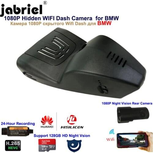 Jabriel Auto Hidden wifi 24H 1080P Dash cam Car Camera car dvr for BMW G30 X5 G05 F15 e70 e53 1/3/5 series 2016 2017 2018 2019