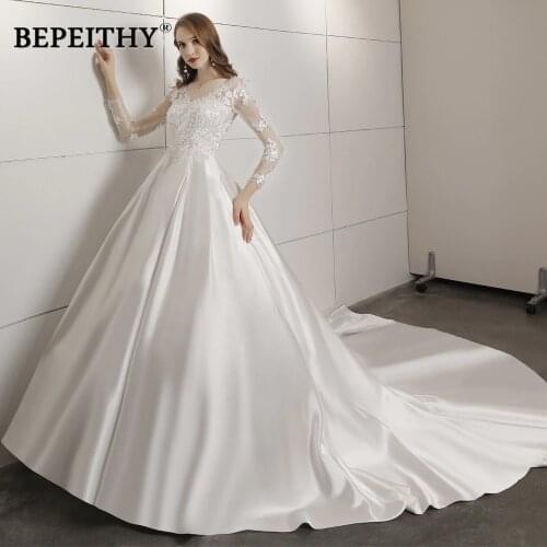 BEPEITHY Long Sleeve Wedding Dresses