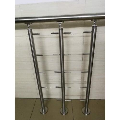 Freeshipping stair armrest 304 stainless steel guardrail railing