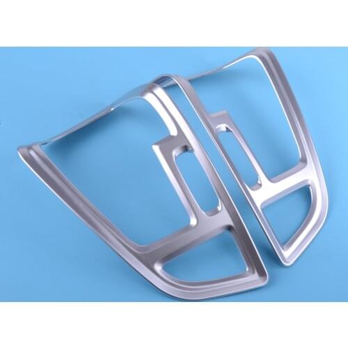 CITALL ABS Chrome Front Side Dashboard AC Air Conditioning Outlet Vent Cover Frame Trim Decorative Fit for Ford Escape Kuga 2017