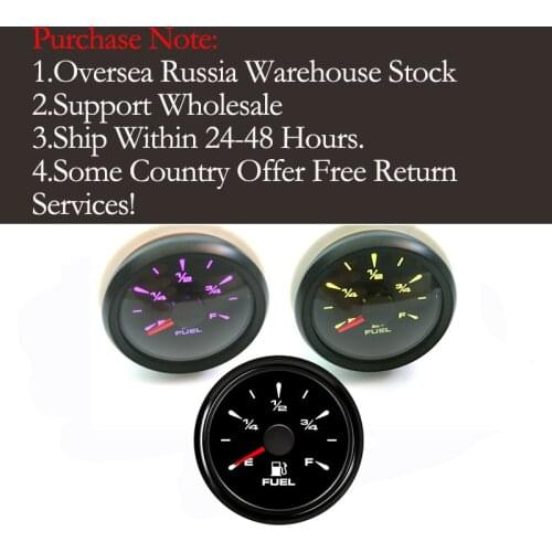 52mm Fuel Level Water Level Gauge Fuel Tank Level Meter Seonsor For Marine Boat Car Truck Yacht 9-32V Fuel Level Indicator